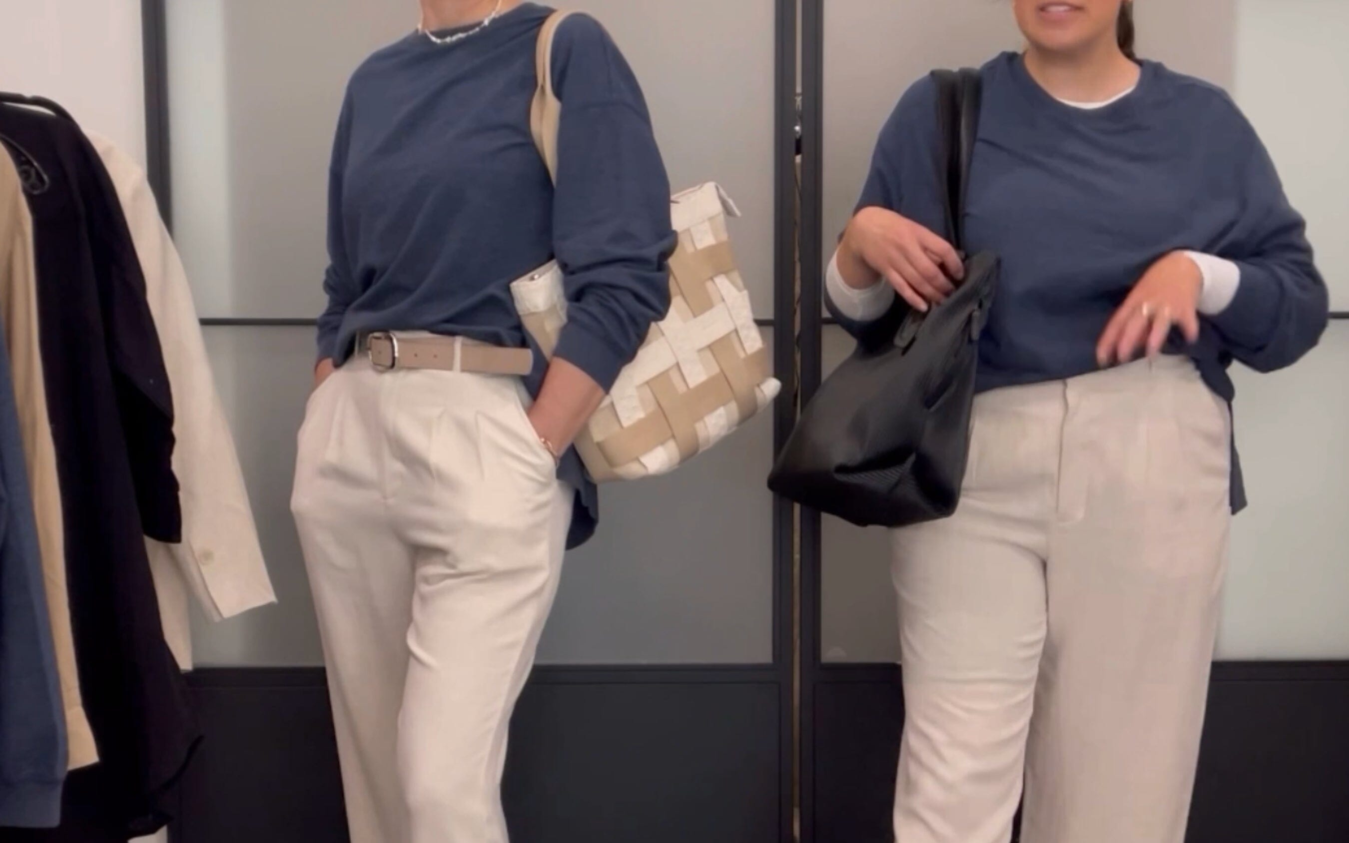 Travel Outfit, Styled on 2 different body types