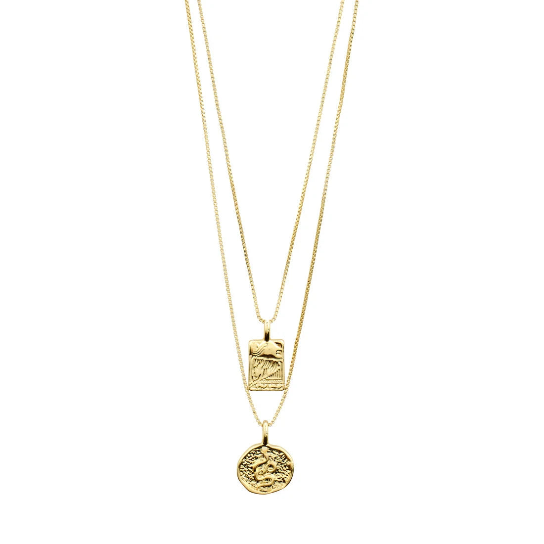 VALKYRIA SET, gold plated necklace, PILGRIM