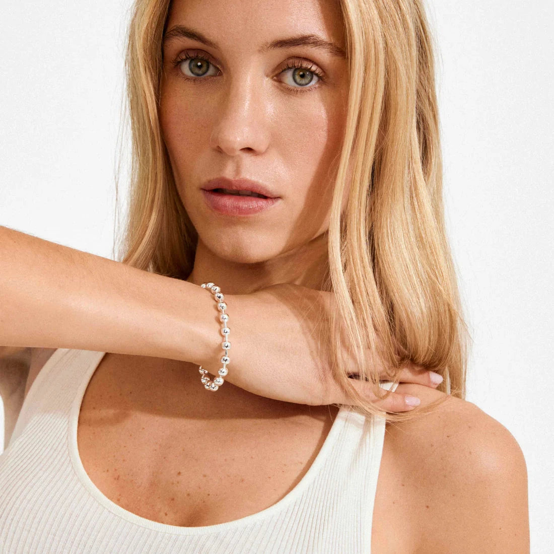 modern silver bracelet, simple silver bracelet, women silver jewelry, silver bracelet layering, casual silver bracelet, timeless silver bracelet