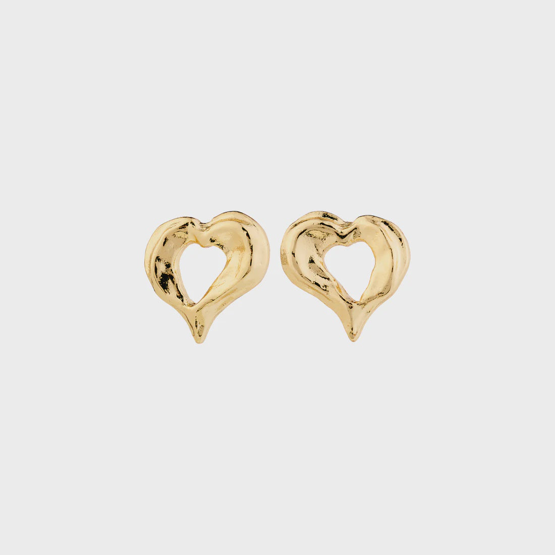 TIDE GOLD HEART STUDS