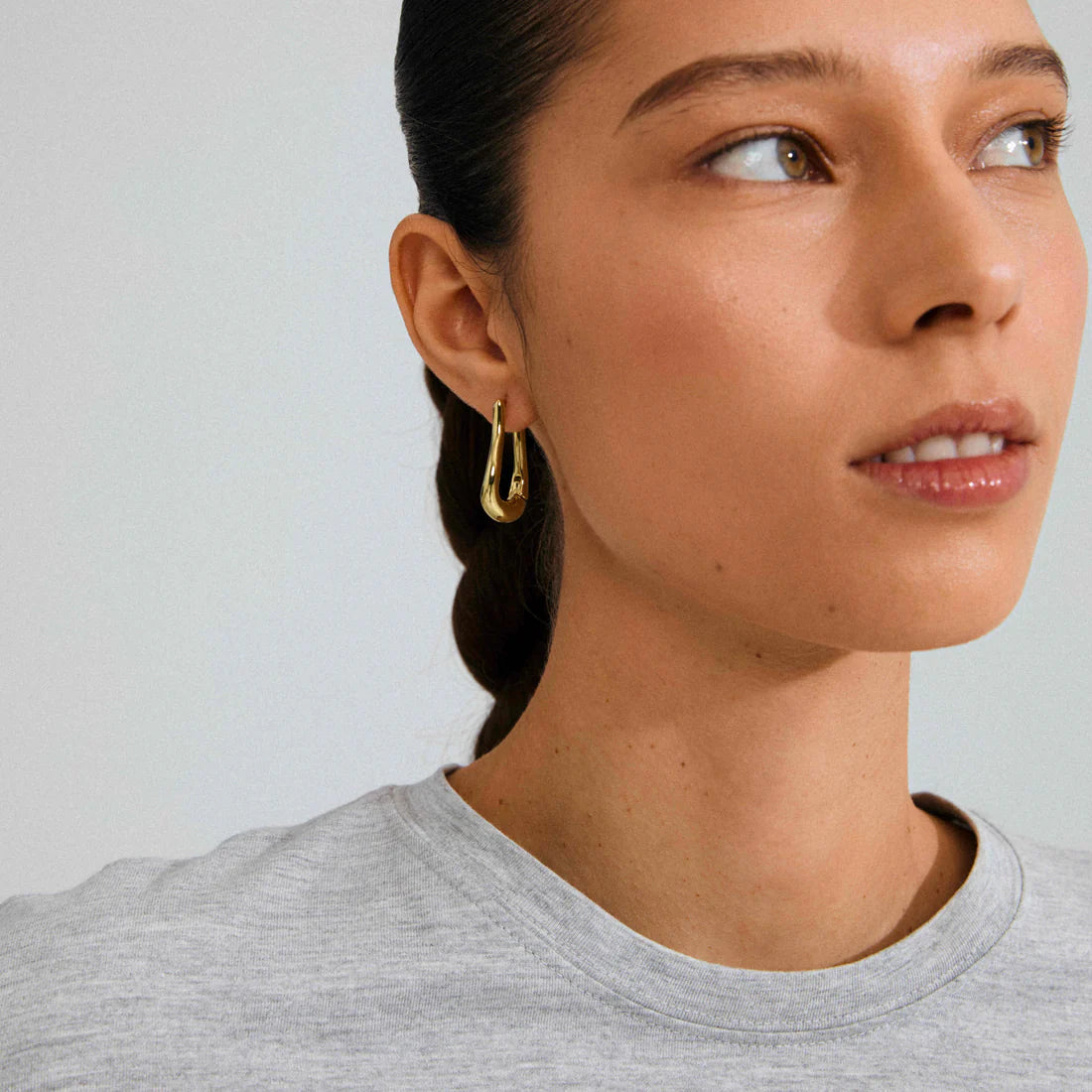 modern gold hoops