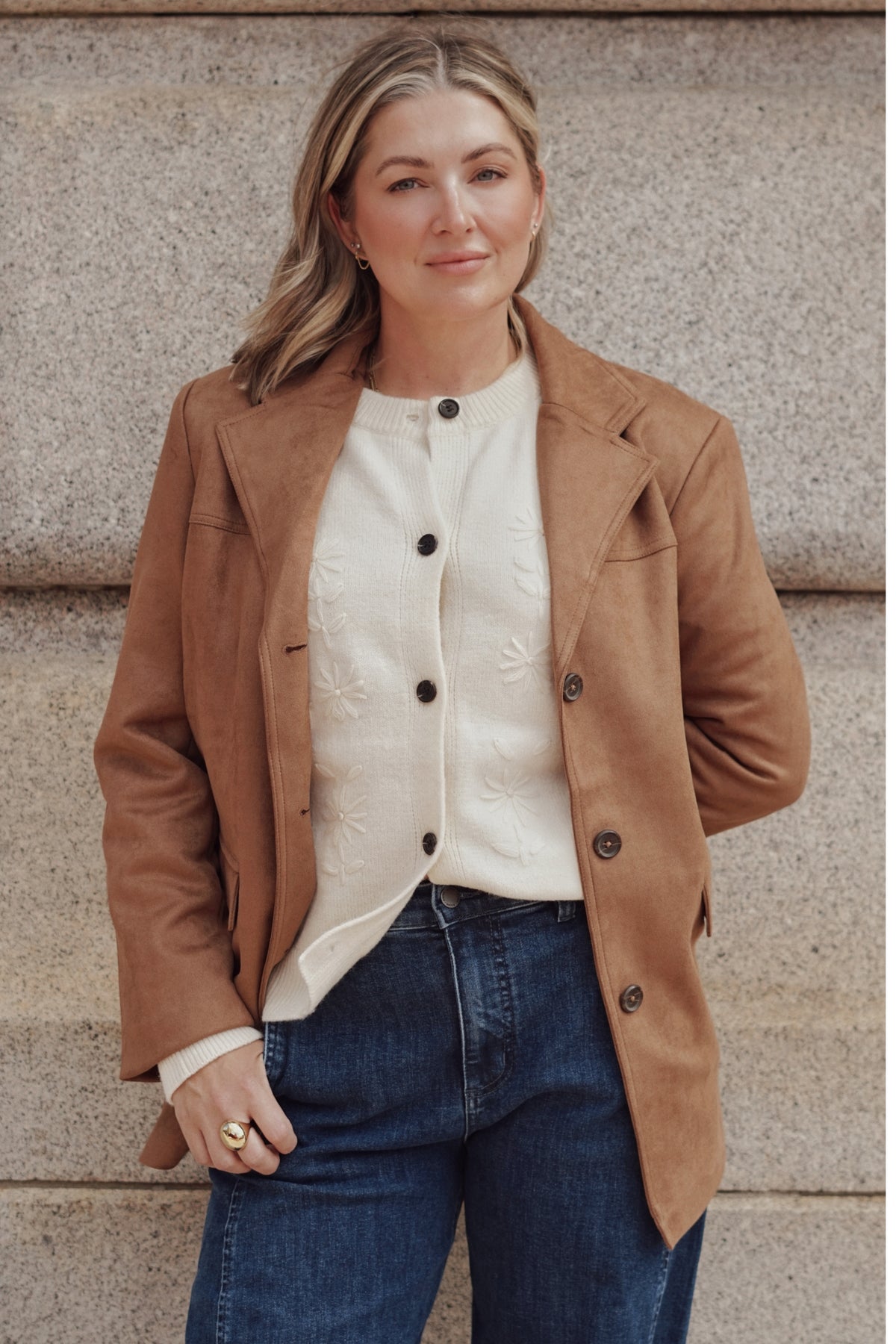 Radcliffe Faux Suede Blazer