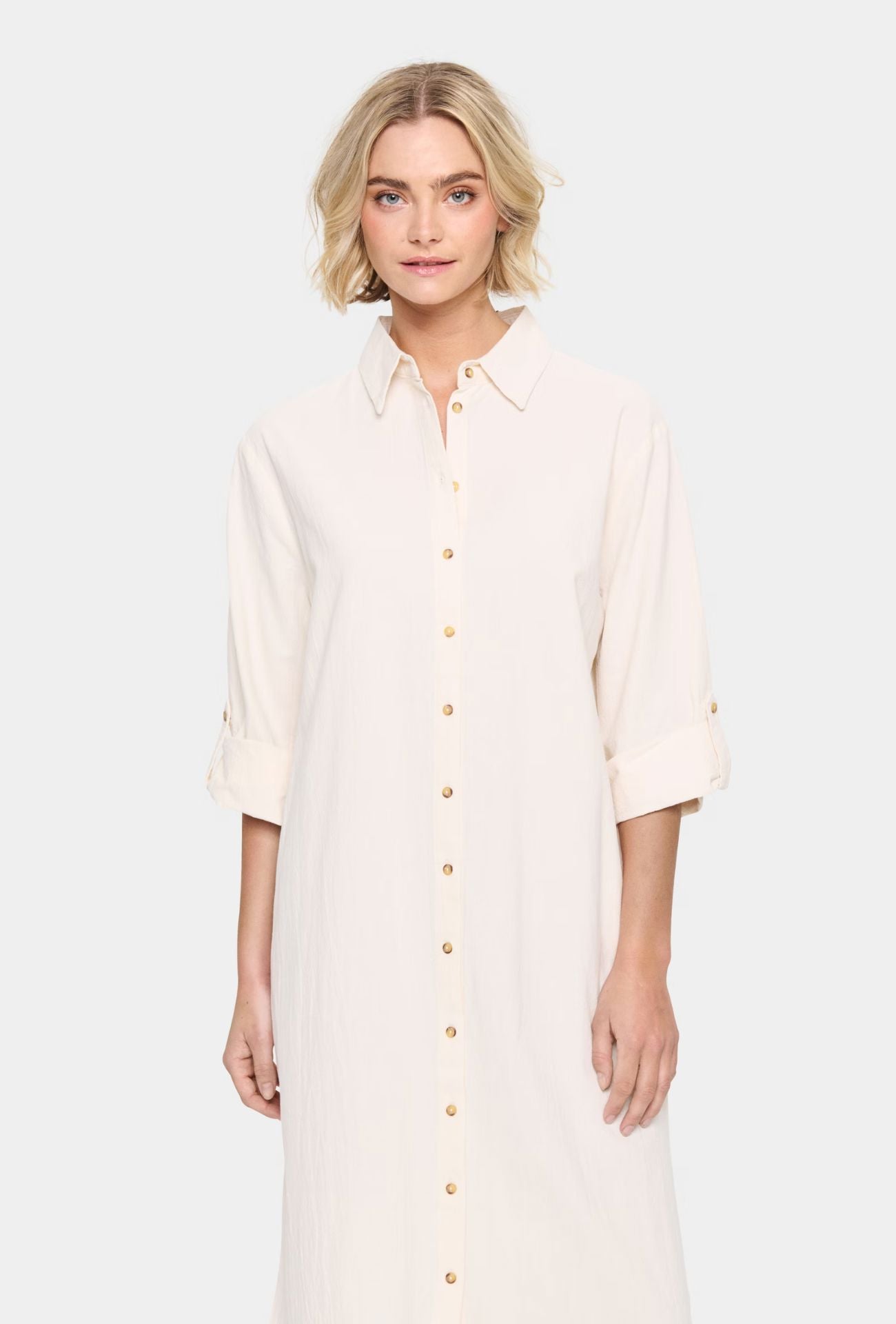 ZALINDA SHIRT DRESS (CREAM) Dress saint tropez