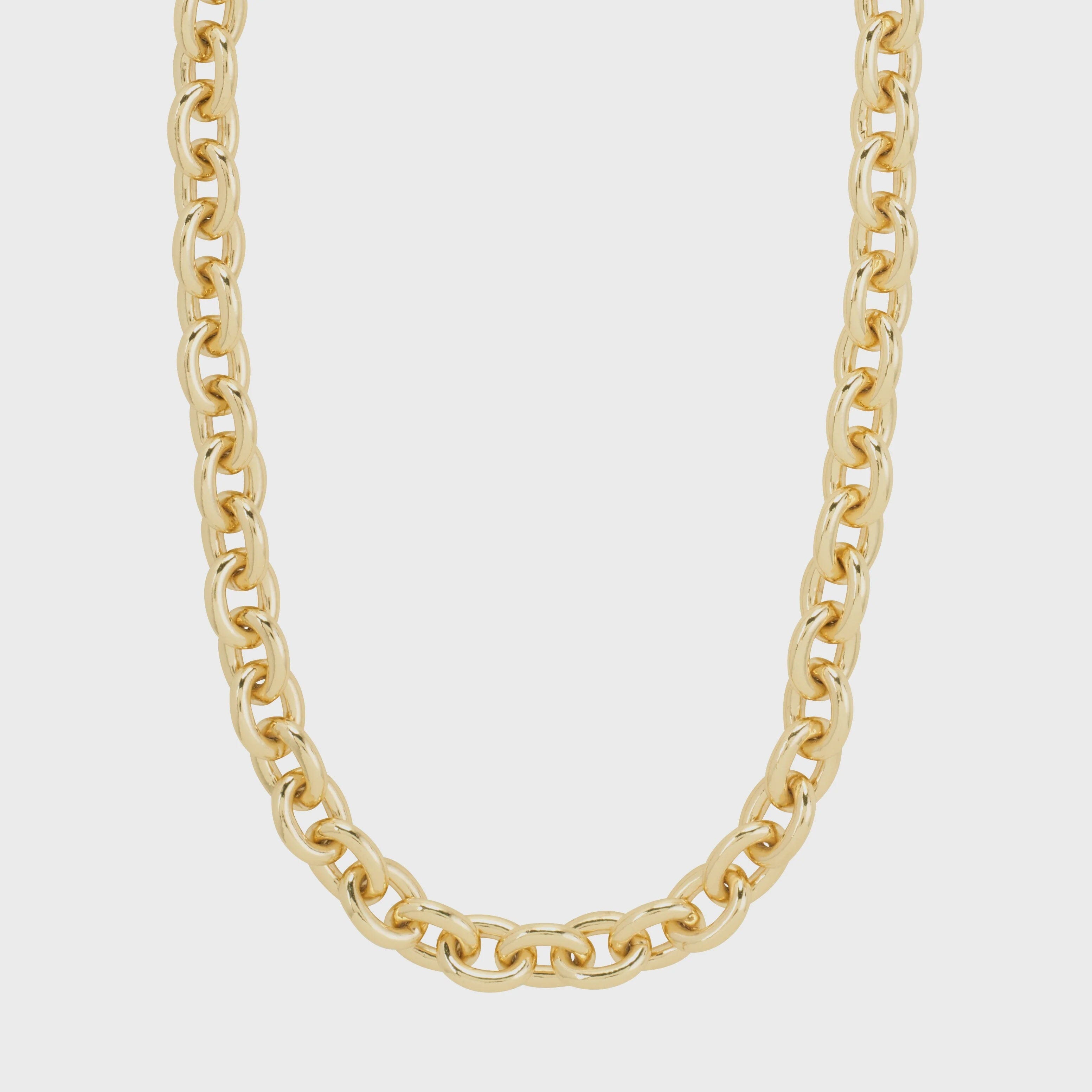 PHASE GOLD NECKLACE, PILGRIM, gold chain necklace for women, chunky gold link necklace