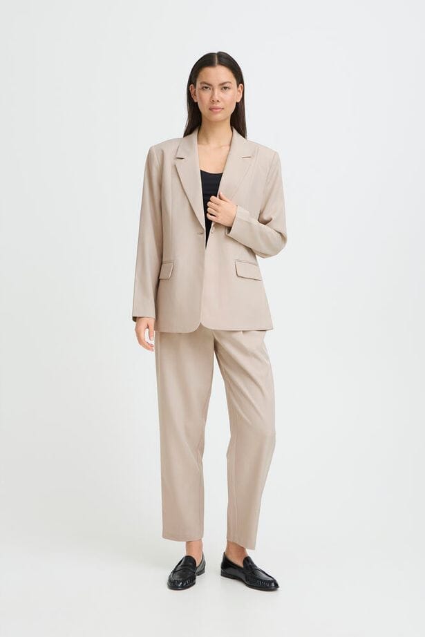dove blazer women, light grey blazer women, agency blazer dove, neutral tailored blazer