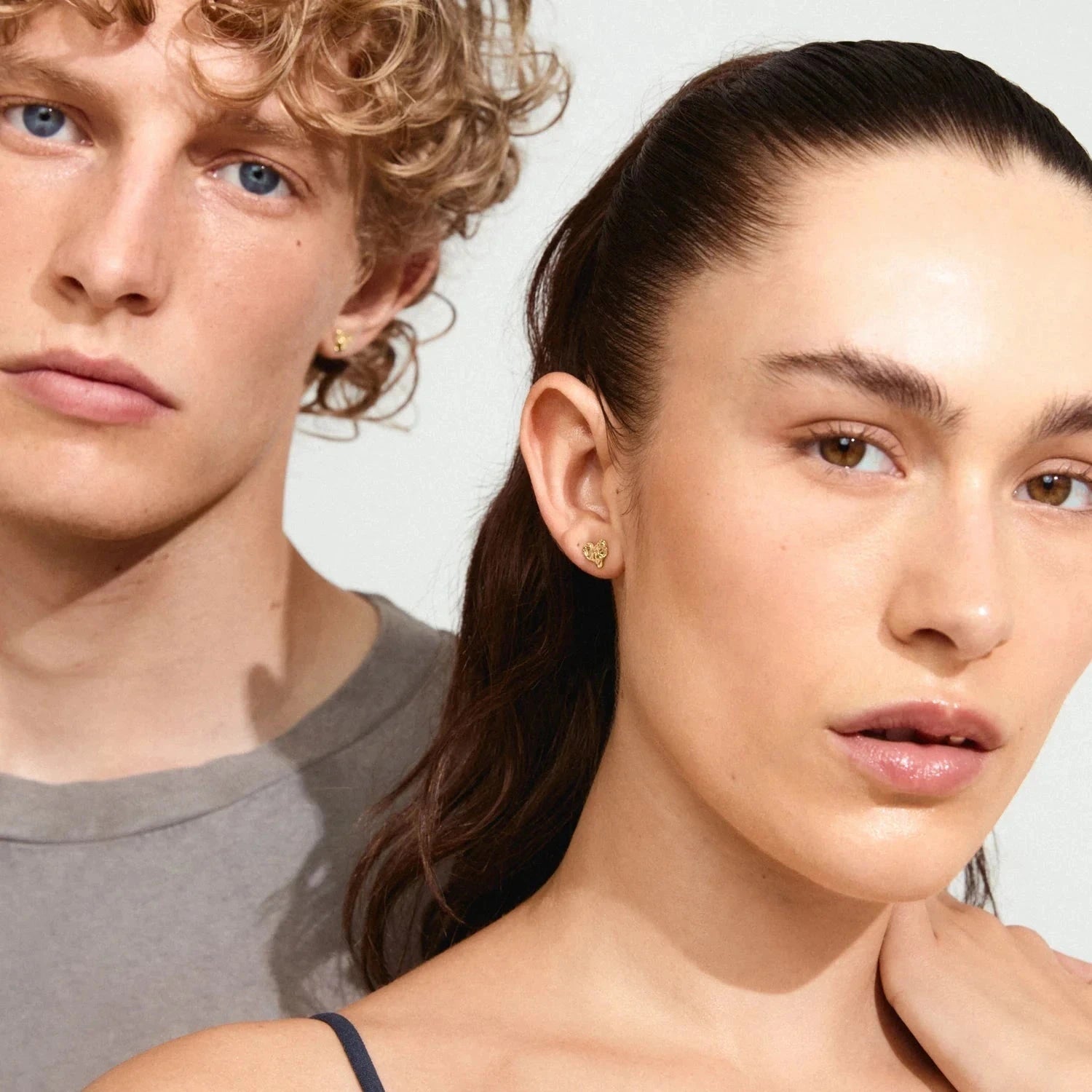 PILGRIM SILVER HAMMERED HEART STUDS Jewelry PILGRIM