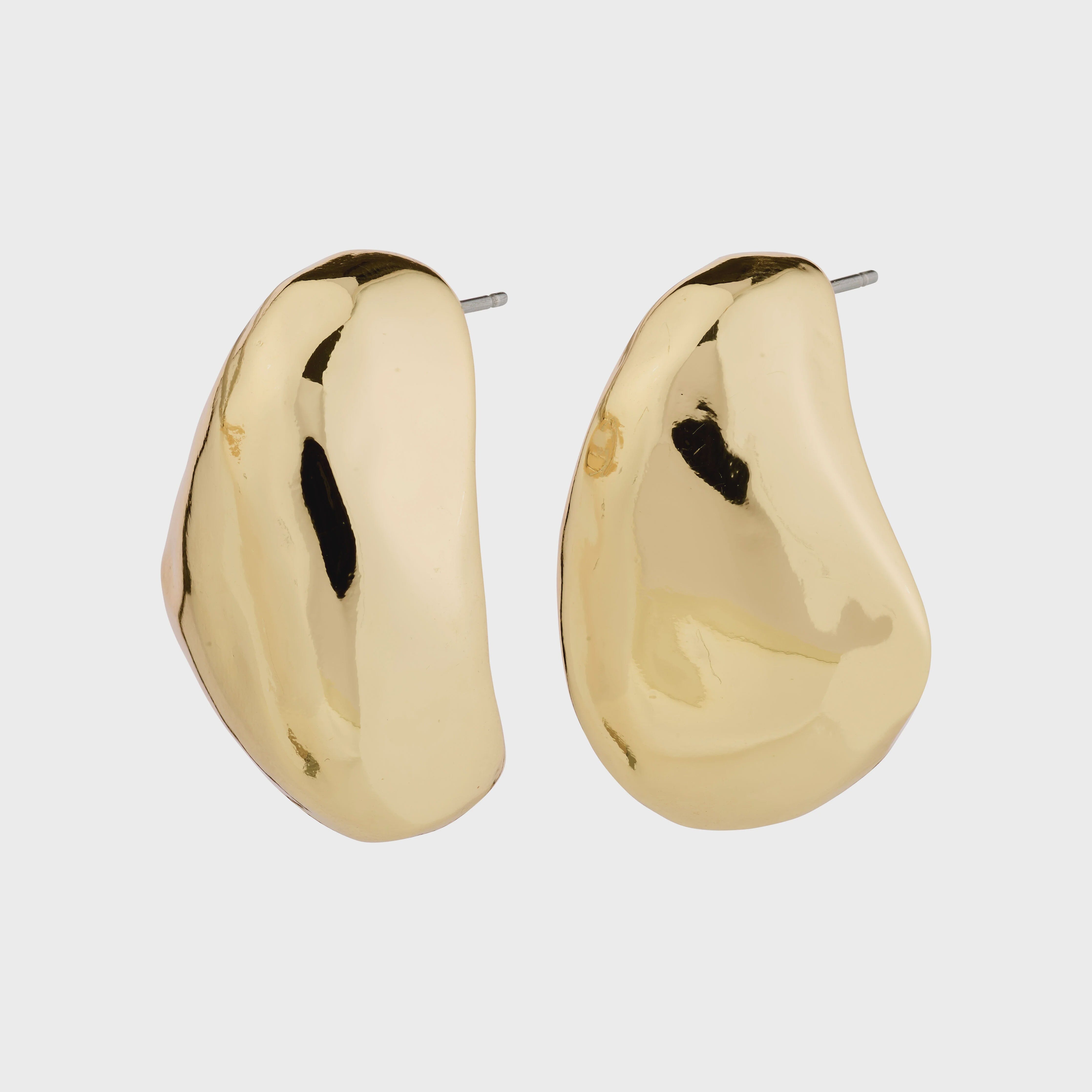 PILGRIM LARGE DUNE STUDS (GOLD) Jewelry PILGRIM