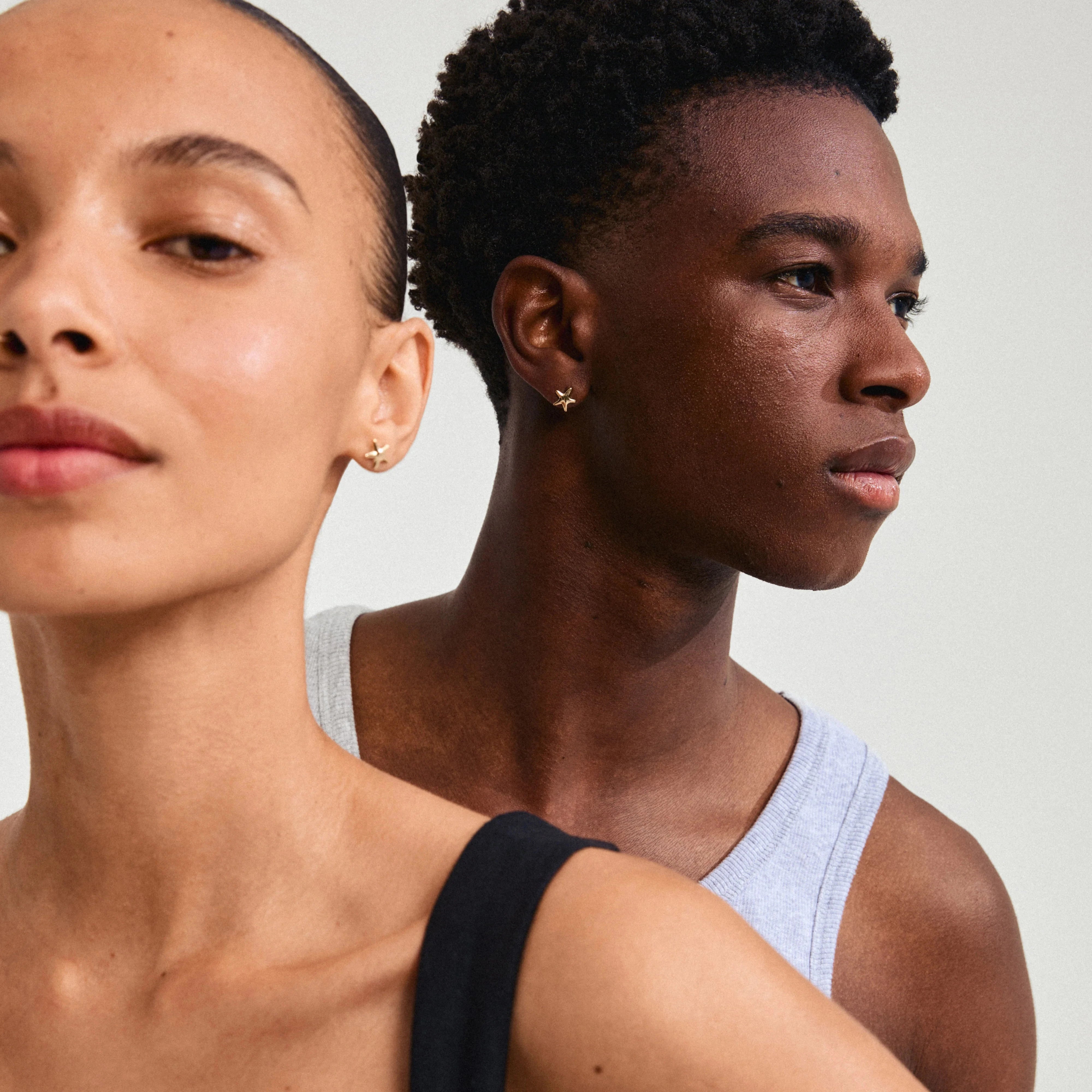 coastal inspired gold earrings