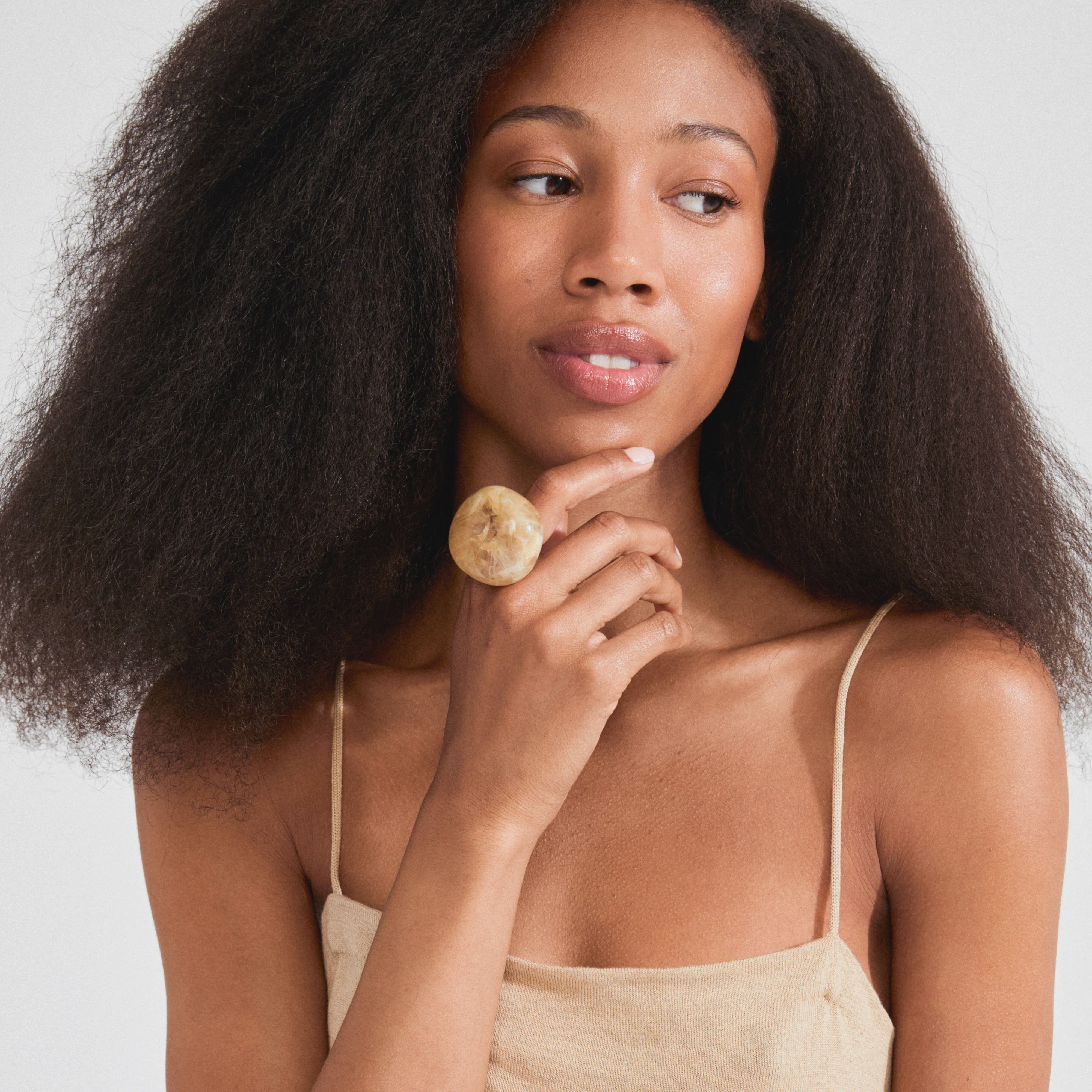 PILGRIM, gold plated statement ring, chunky gold ring women, bold fashion ring, modern statement ring