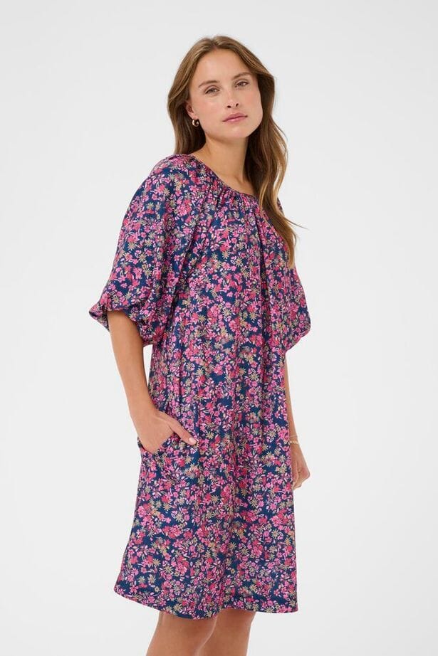 everyday floral dress, lightweight summer dress women