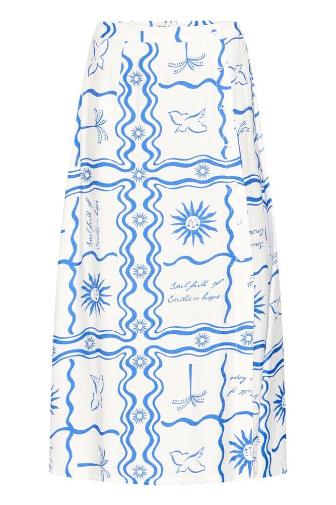 blue printed midi skirt, coastal print skirt women, blue and white skirt outfit, flowy midi skirt summer, lightweight midi skirt women, vacation outfit skirt, resort wear midi skirt, casual chic skirt outfit, summer midi skirt women, breathable flowy skirt, statement print midi skirt, women blue skirt outfit, relaxed fit midi skirt, easy summer skirt styling