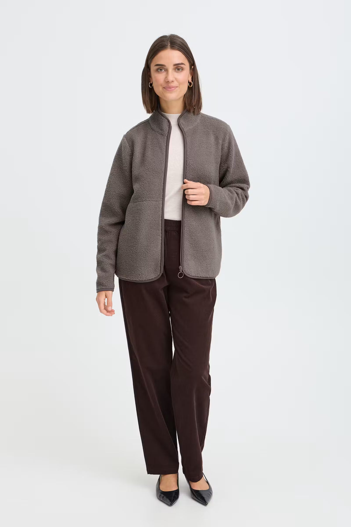 KESWICK SHERPA JACKET- GREY