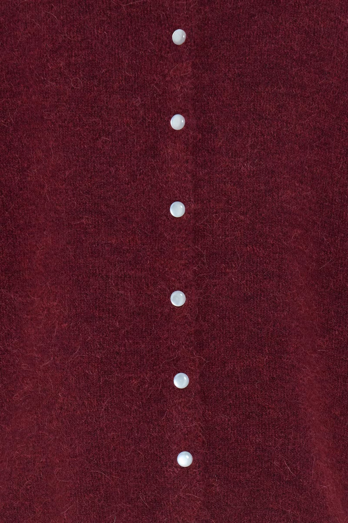BACK BUTTON KNIT TEE (BURGUNDY)