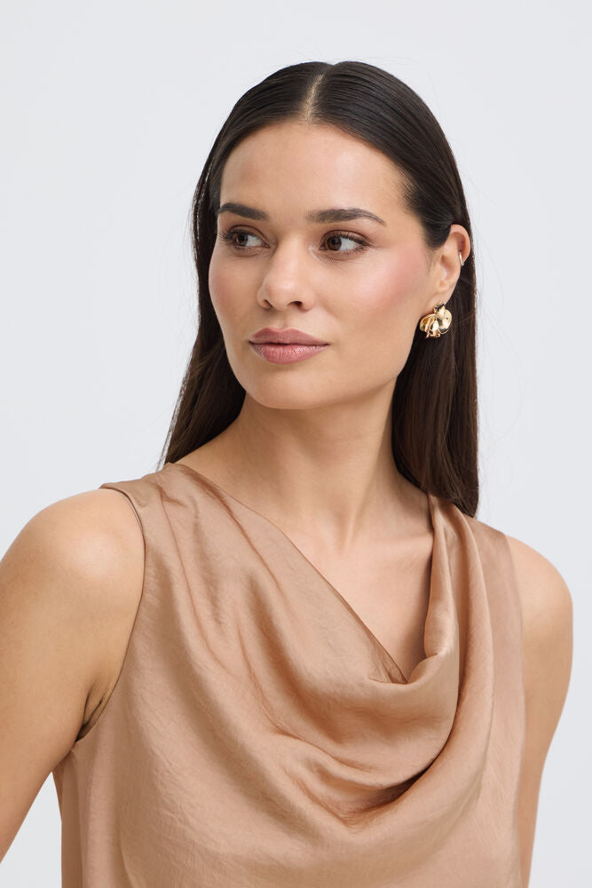 women's workwear tops, silky summer blouse, lightweight satin top women