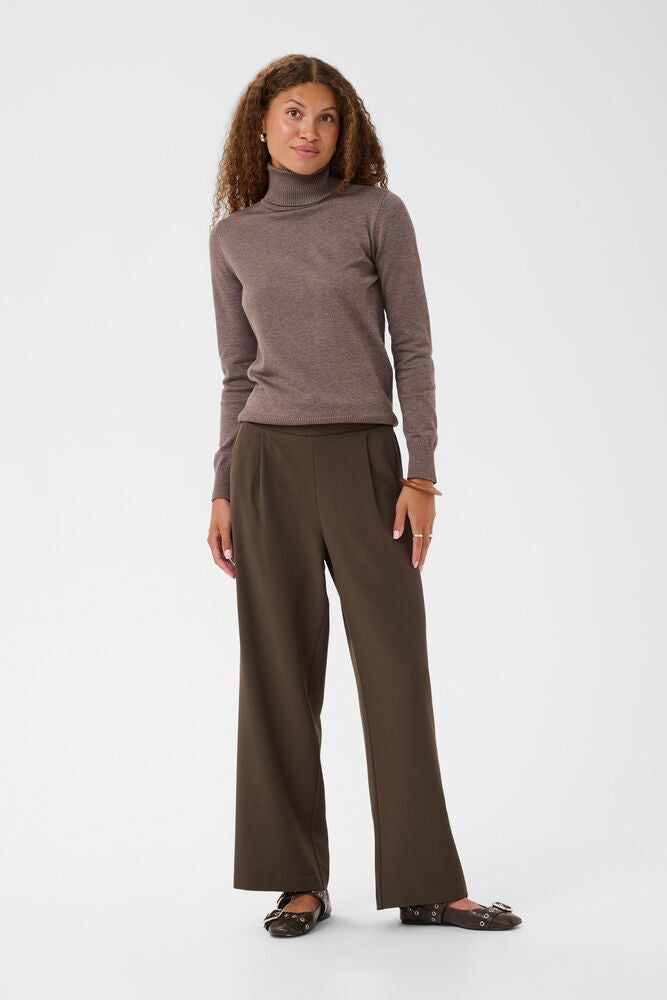 The Merritt Pleated Trouser- Brown