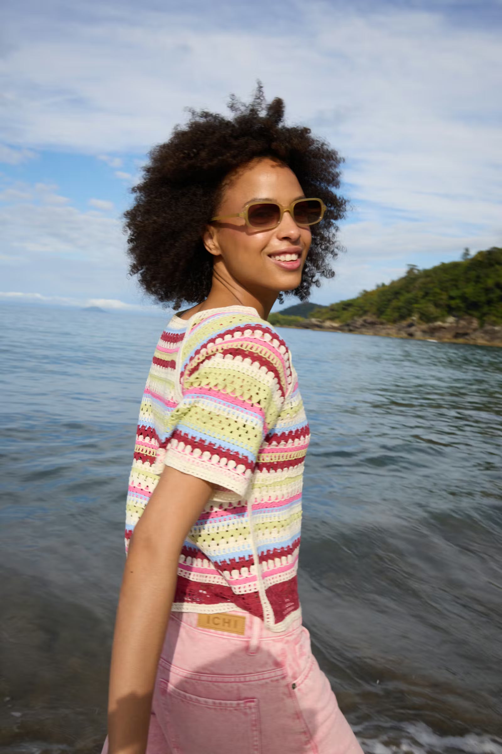 MULTICOLORED KNIT TOP Top ICHI