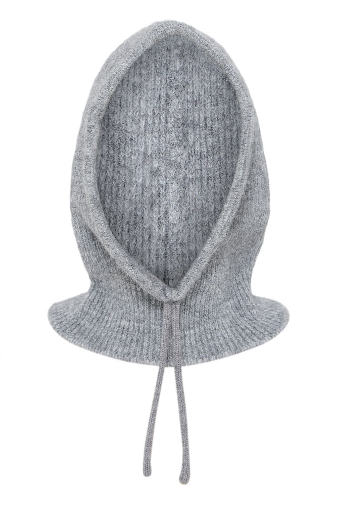 The Rowan Hooded Scarf- grey