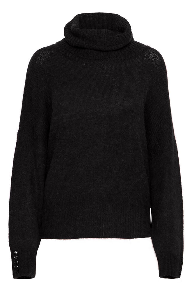 Sutton Cowl Neck Sweater- Black