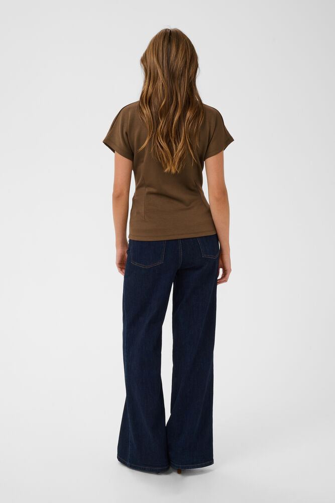The Twist Tee- Brown