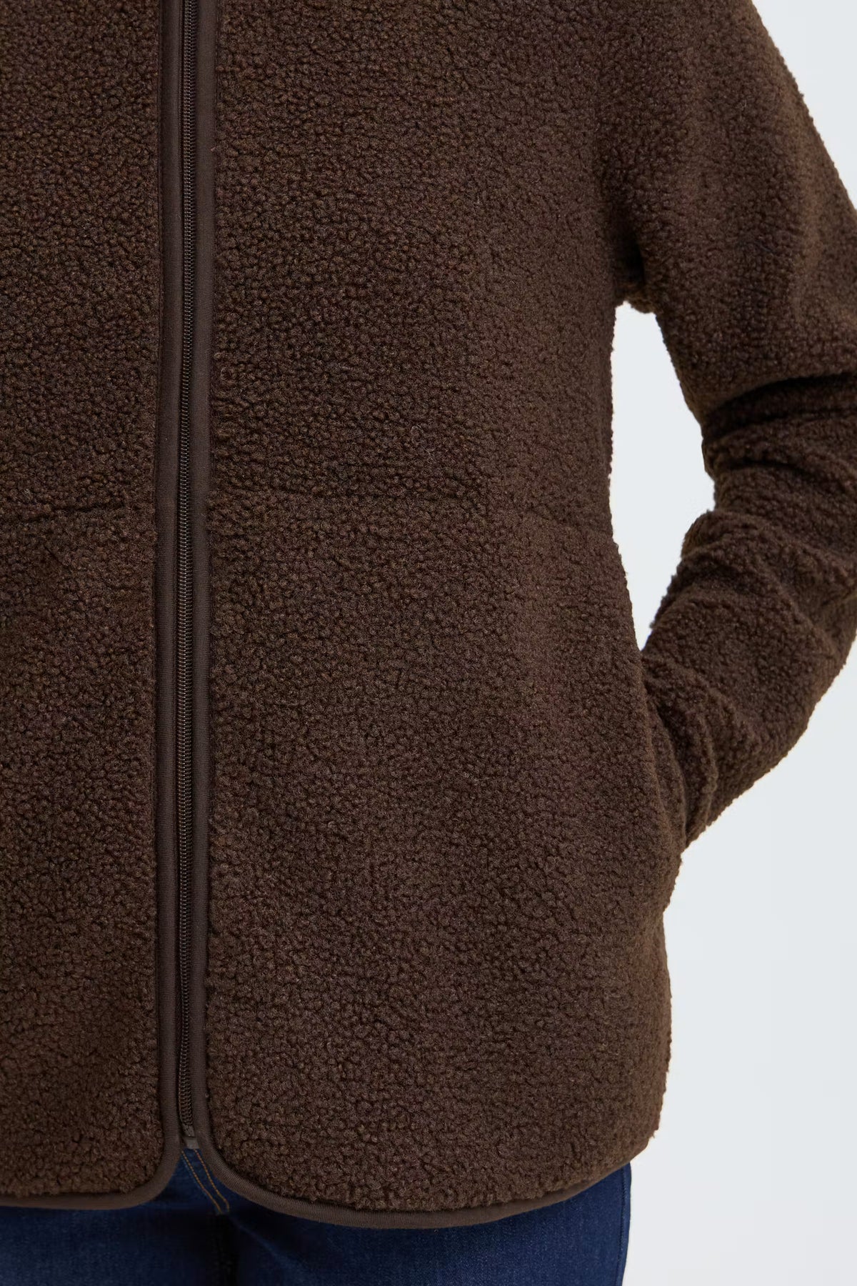 KESWICK SHERPA JACKET- CHOCOLATE