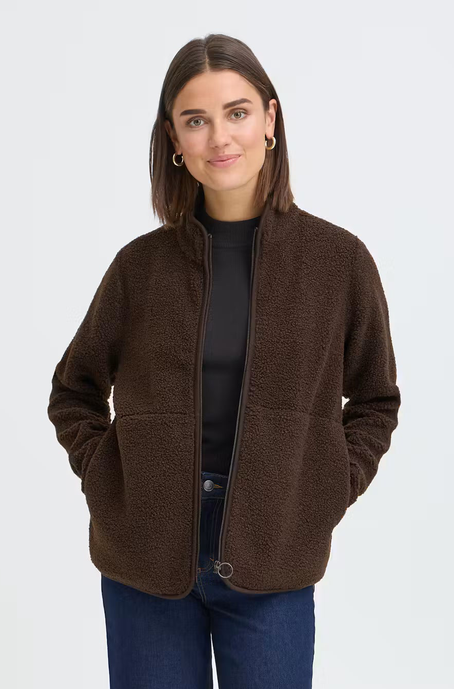 KESWICK SHERPA JACKET- CHOCOLATE