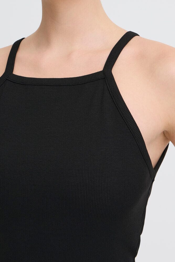lightweight summer tank women, polished casual womens fashion, capsule wardrobe tank top, black knit tank women