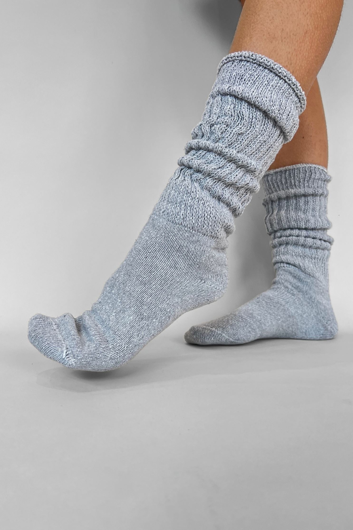 GREY THICK SCRUNCH SOCK Accessories CAMILLE 