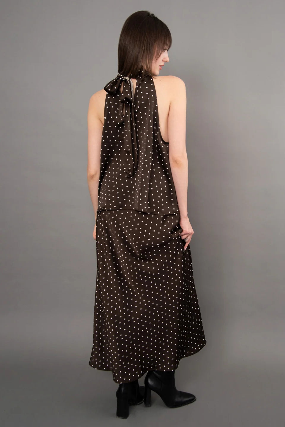 CLEO POLKADOT HALTER TOP