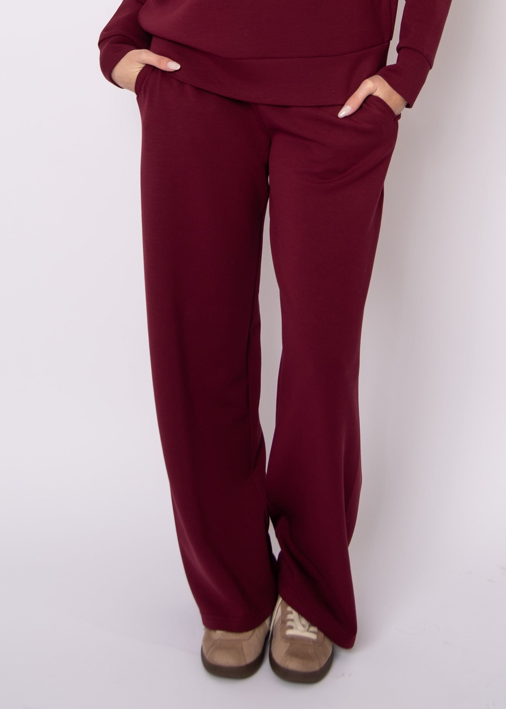 VICTORIA OXBLOOD PULL ON SWEATS PANT, RD STYLE