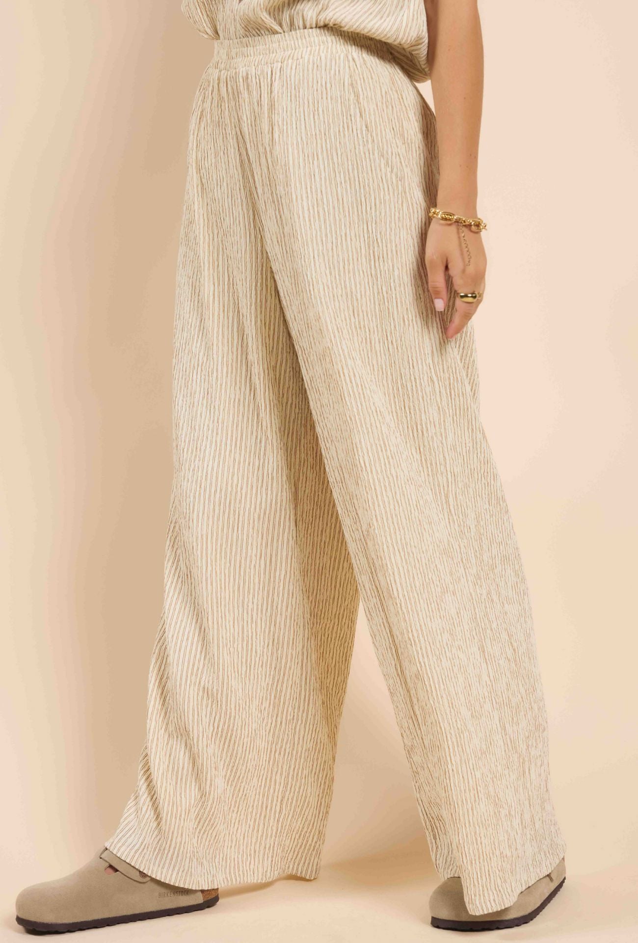CLOUDS STRIPED WIDE LEG PANTS PANT SADIE AND SAGE