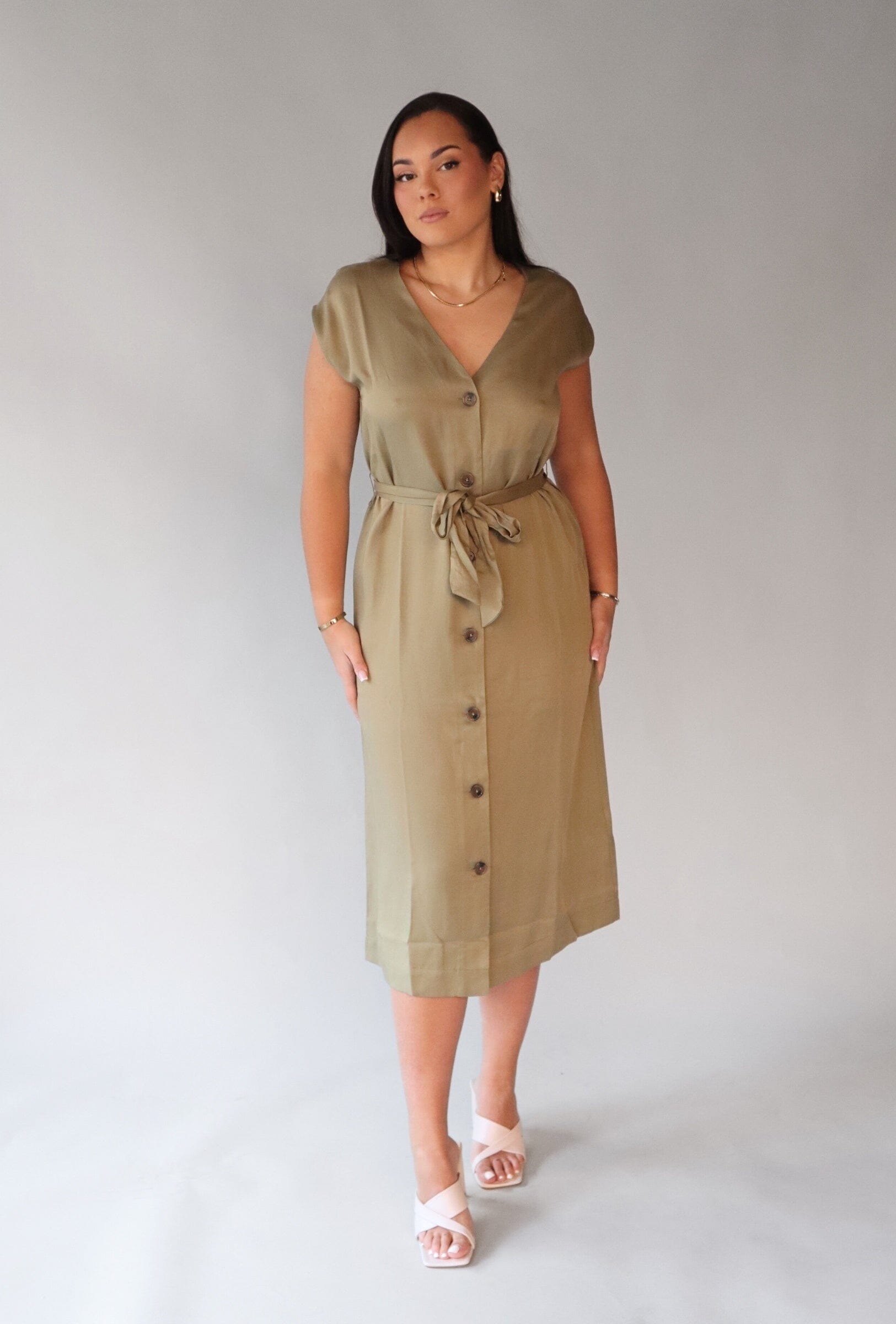 ALOE WOVEN MIDI DRESS Dress B YOUNG