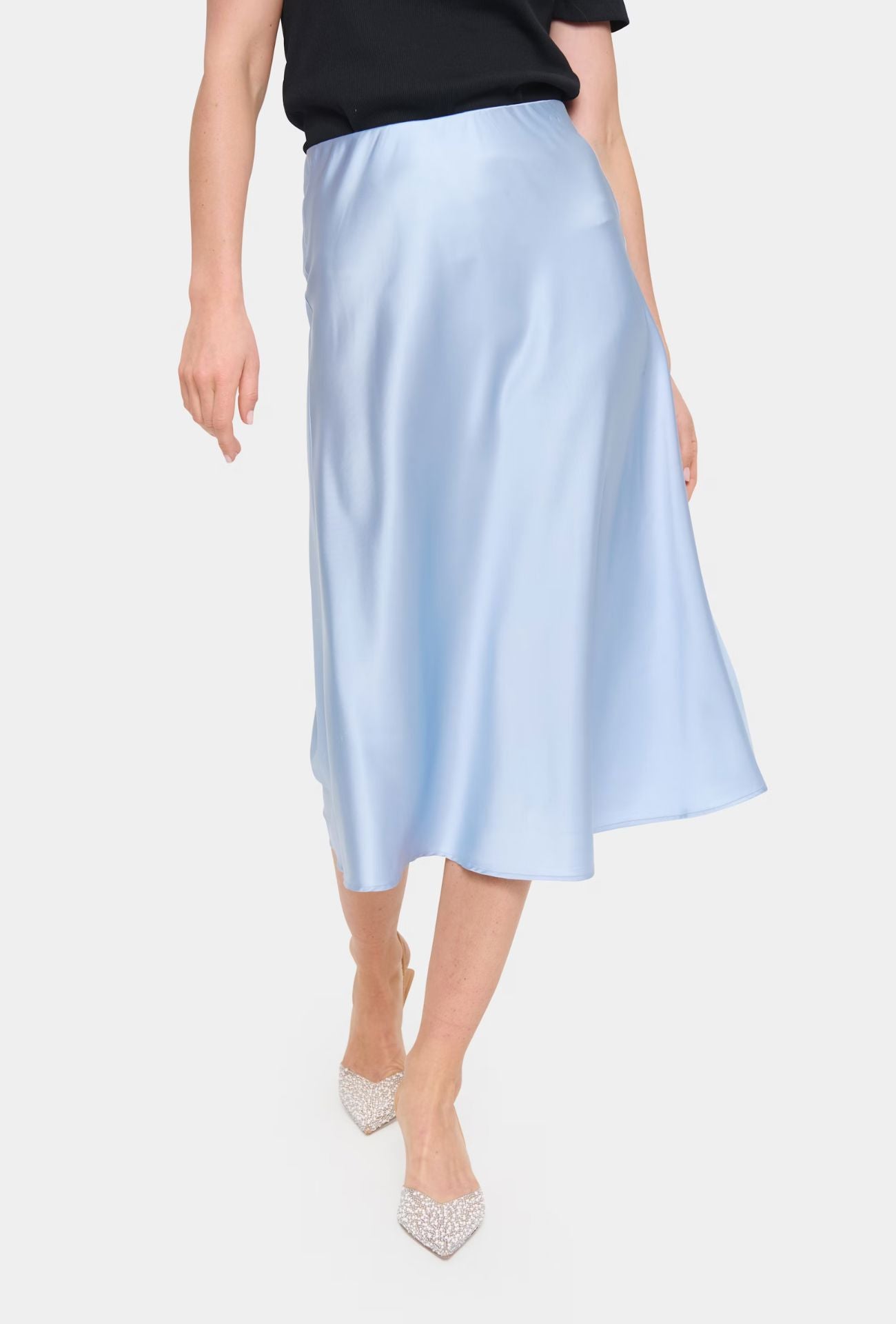 PERIWINKLE MIDI SILKY SKIRT Skirt saint tropez