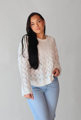 MARSHMALLOW SUMMER KNIT SWEATER Sweater B YOUNG 