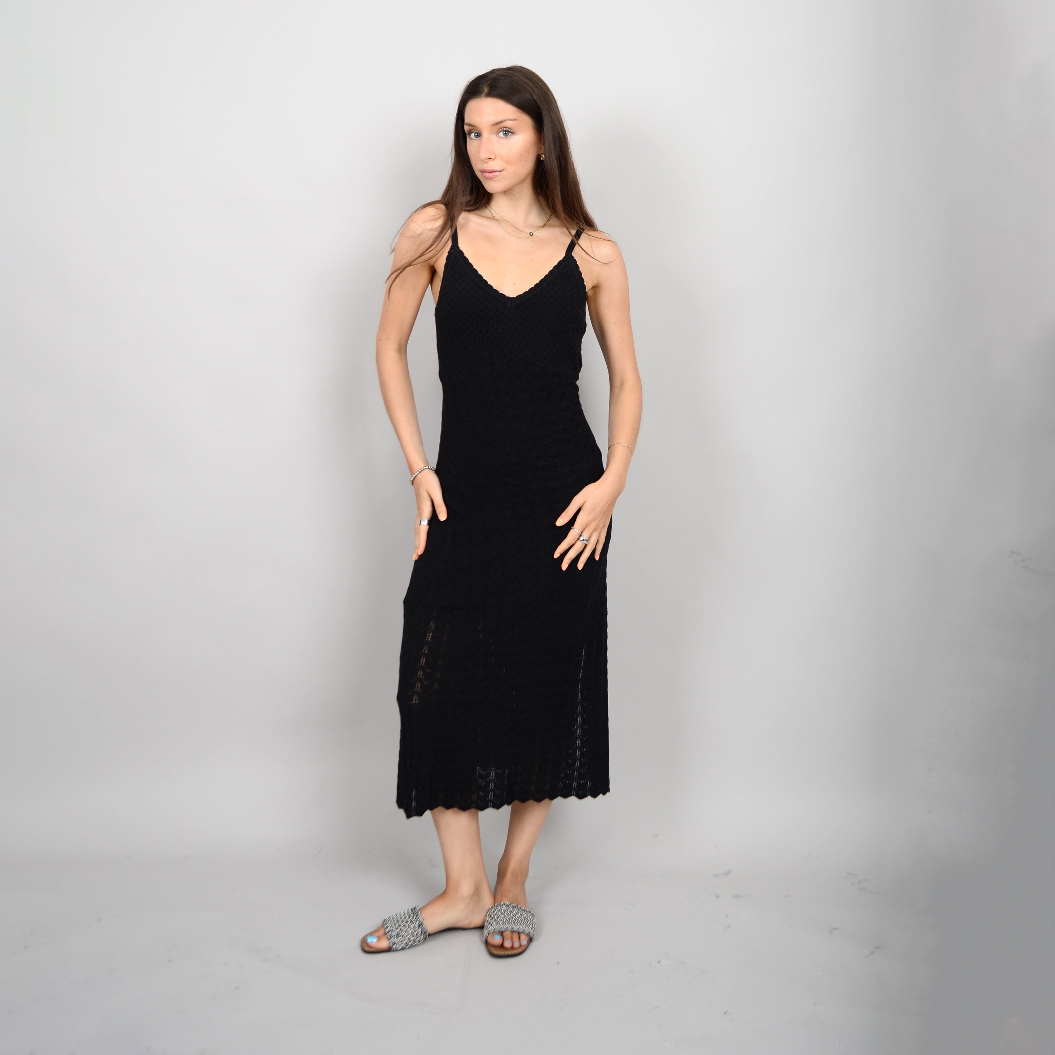 SPAGHETTI STRAP DRESS (BLACK) Dress RD STYLE