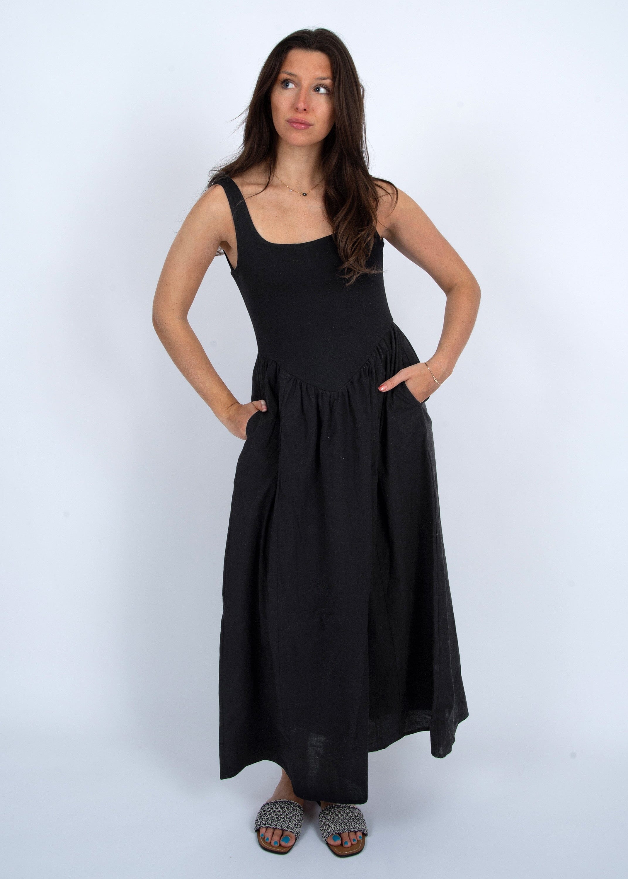 BLACK FARAH DRESS Dress RD STYLE