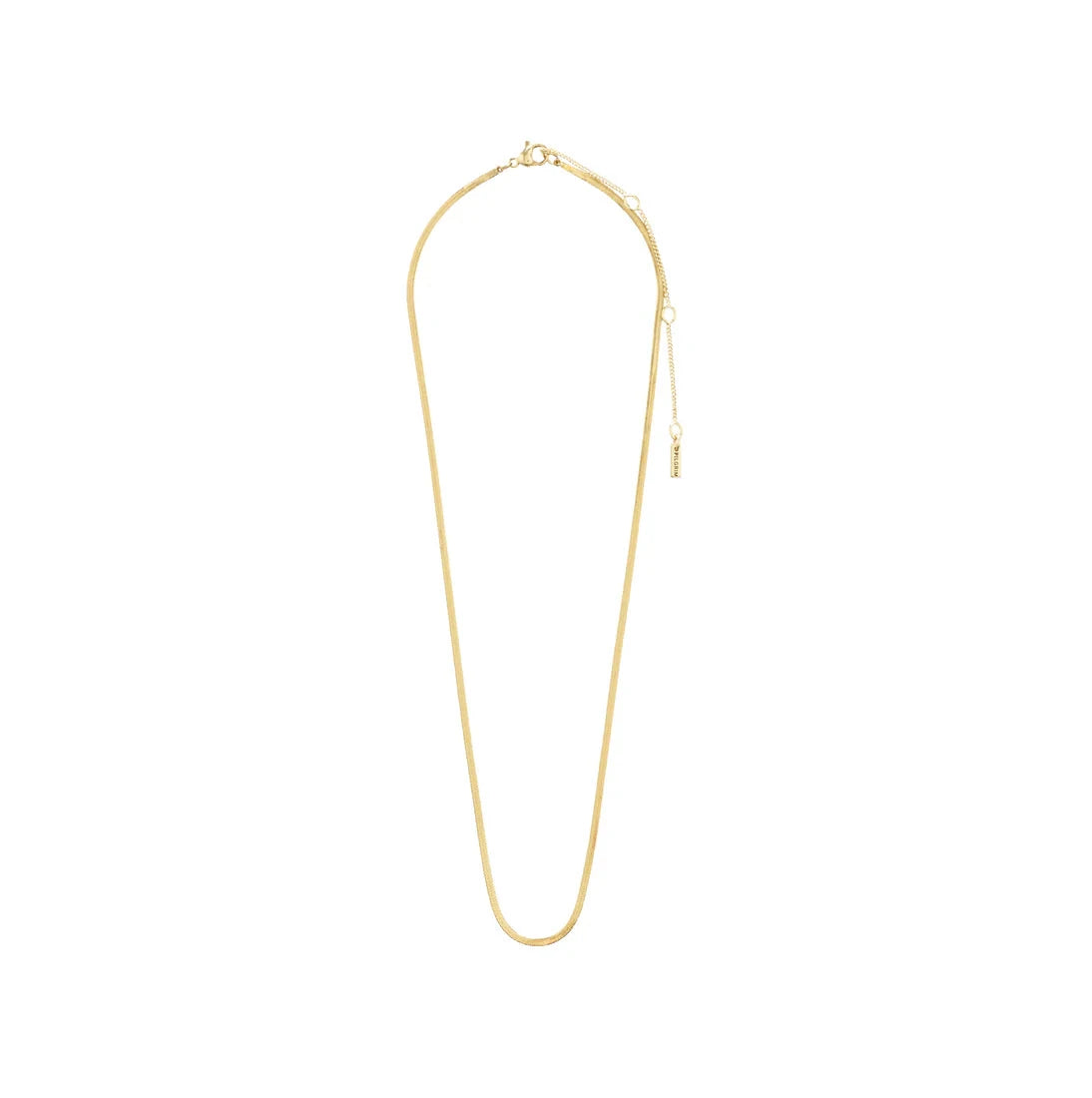 gold plated chain necklace, flat chain necklace gold, everyday gold necklace, layering necklace gold
