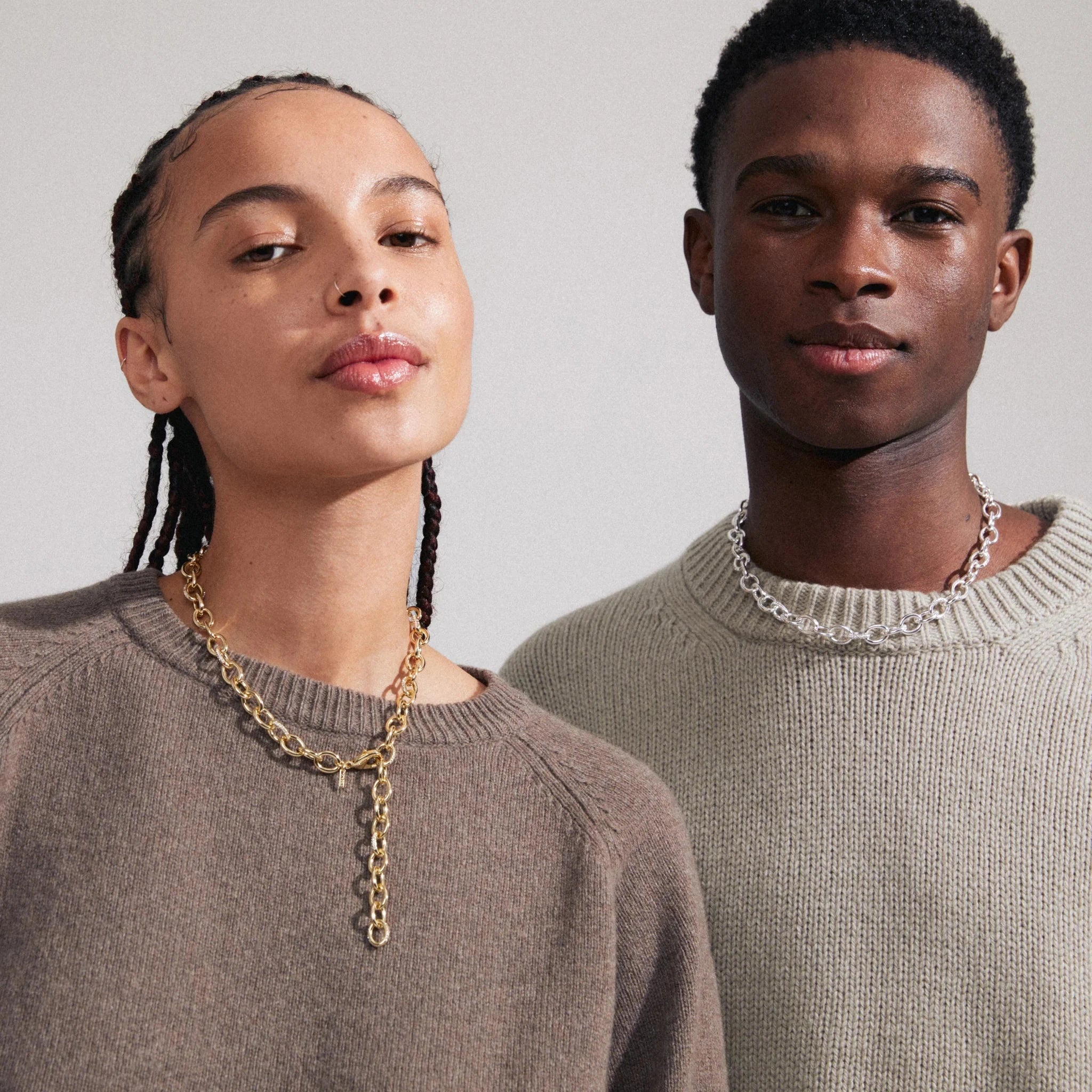 Amiri gold necklace, chunky gold chain, bold gold jewelry, statement chain necklace