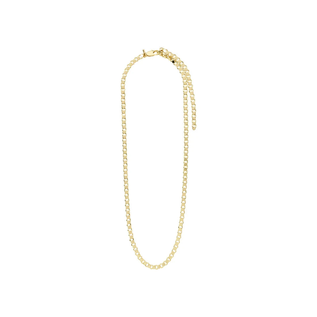 textured link necklace, chunky gold chain