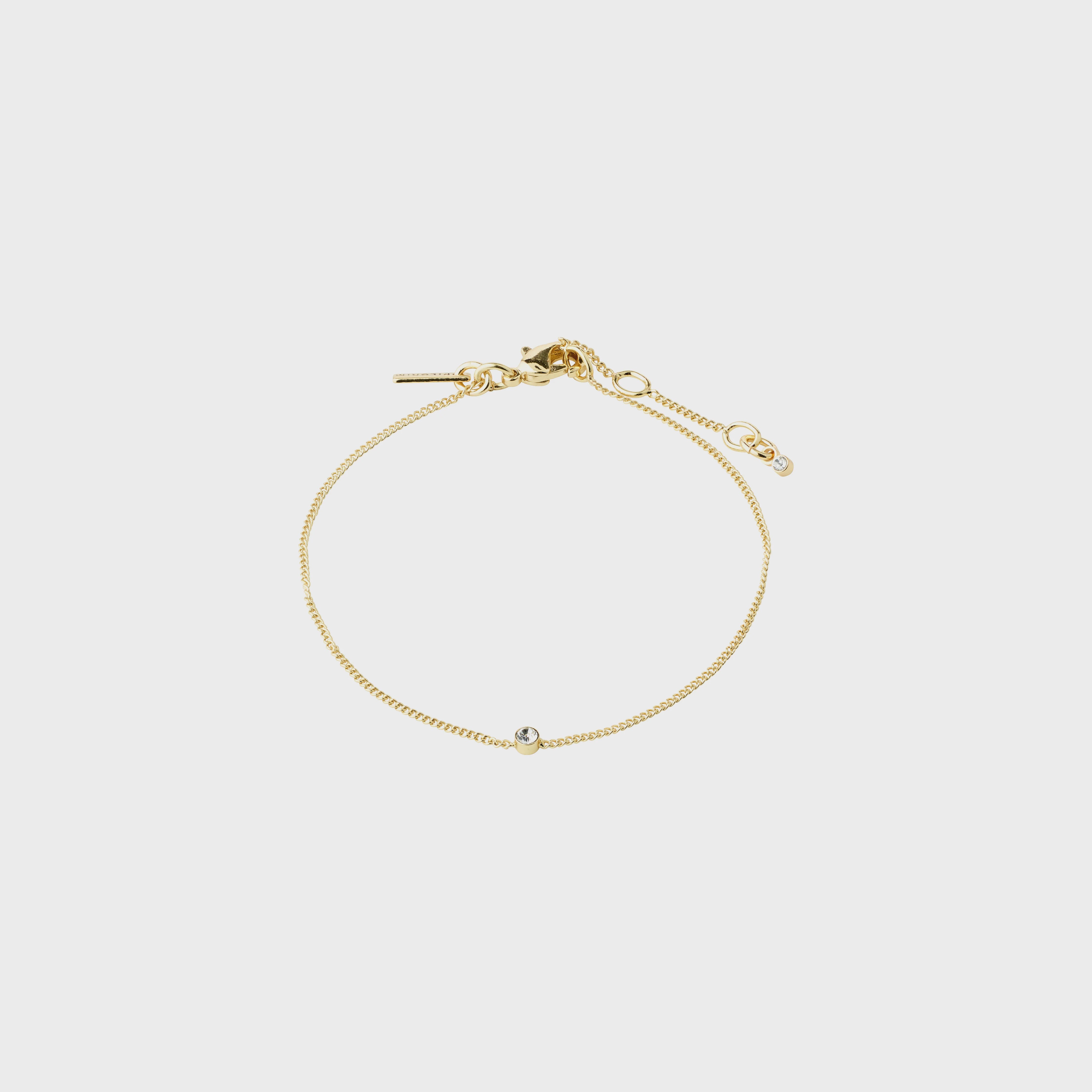 Pilgrim Lumi gold bracelet with crystal detail