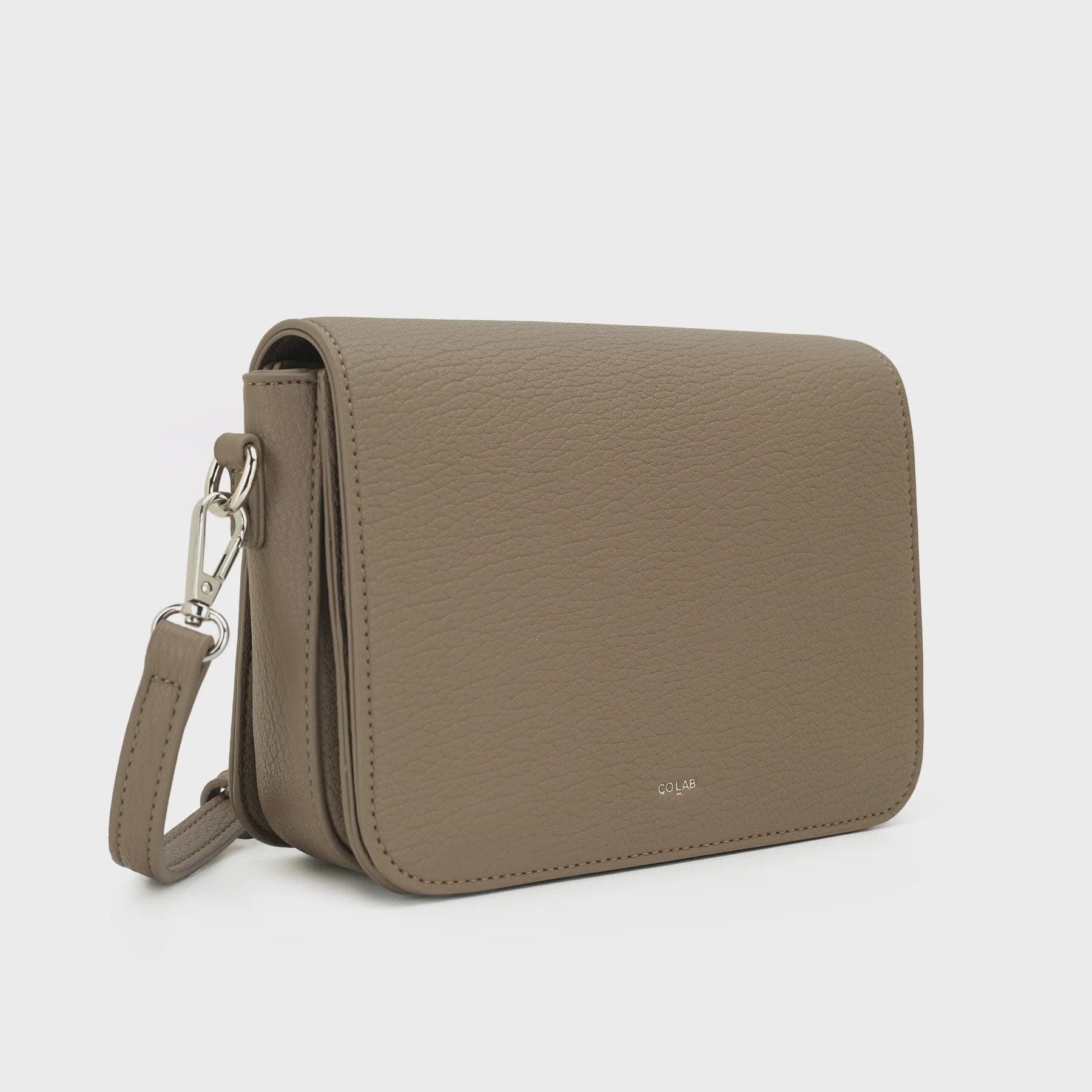 TAUPE ZEINA FLAP CROSSBODY Accessories COLAB
