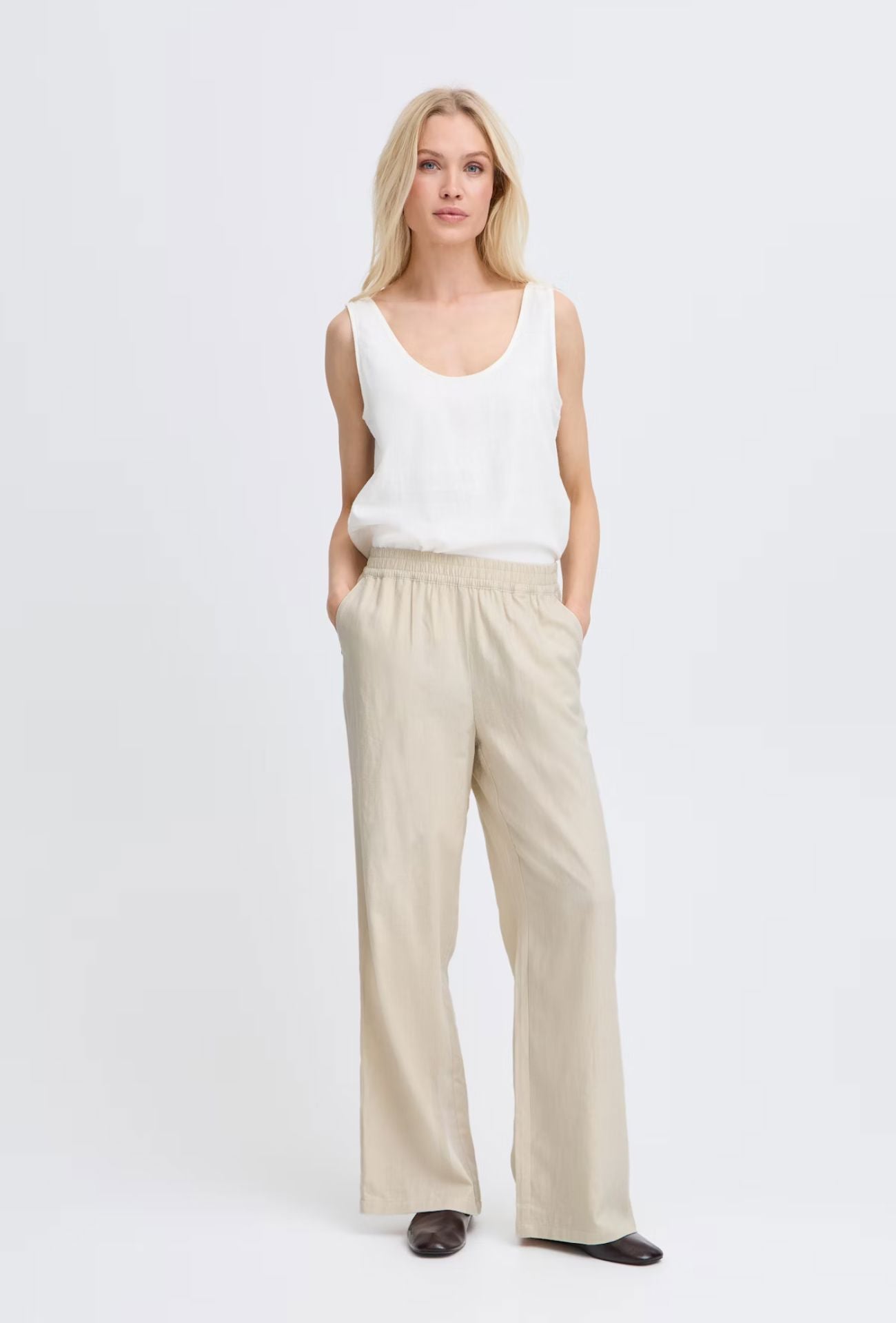 OAT LINEN BLEND PANT PANT B YOUNG
