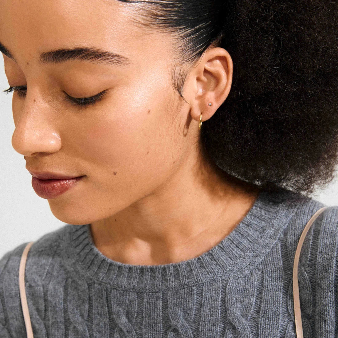 gold plated jewelry set, gold heart stud earrings