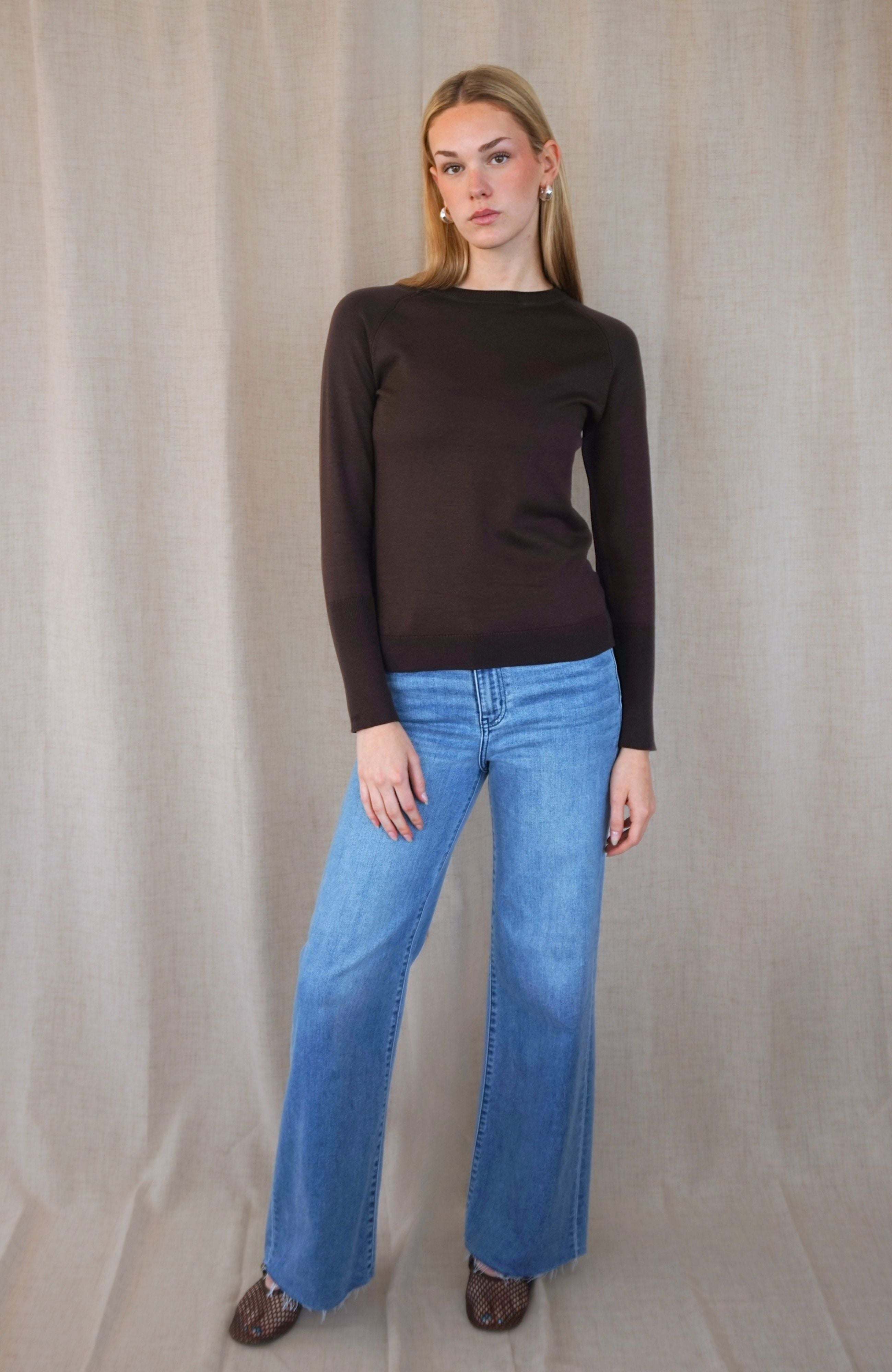 BROWN BASIC LONG SLEEVE