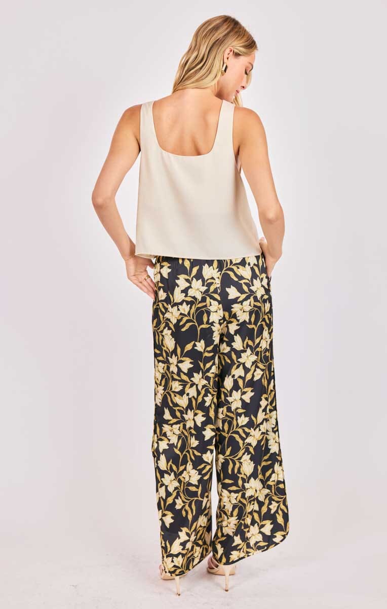 womens ivory tank blouse, chic ivory sleeveless shirt, ivory dressy blouse
