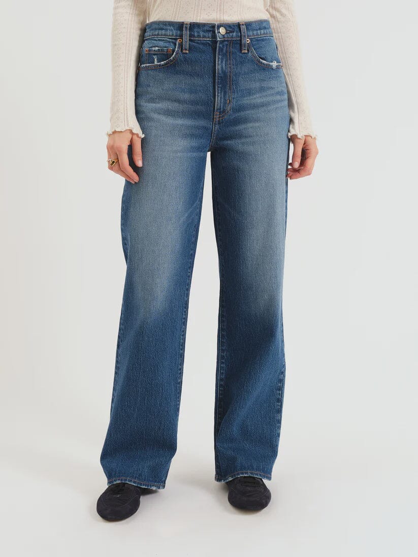 CITY STRAIGHT HIGH RISE DENIM, DAZE, straight leg denim jeans, high rise everyday jeans, women’s straight cut jeans