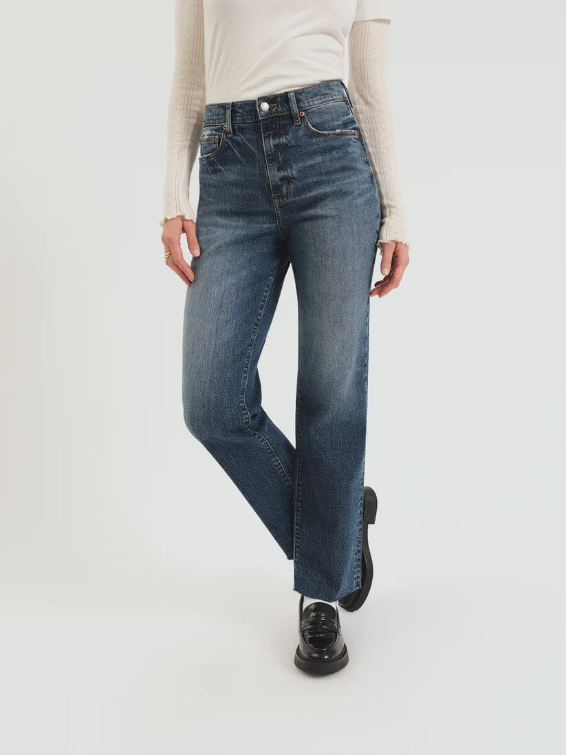 SUNDAZE HIGH RISE VINTAGE STRAIGHT DENIM, DAZE, high rise vintage jeans