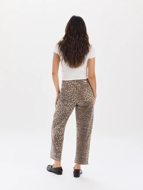 WESTWARD BARREL LEG DENIM (LEOPARD)