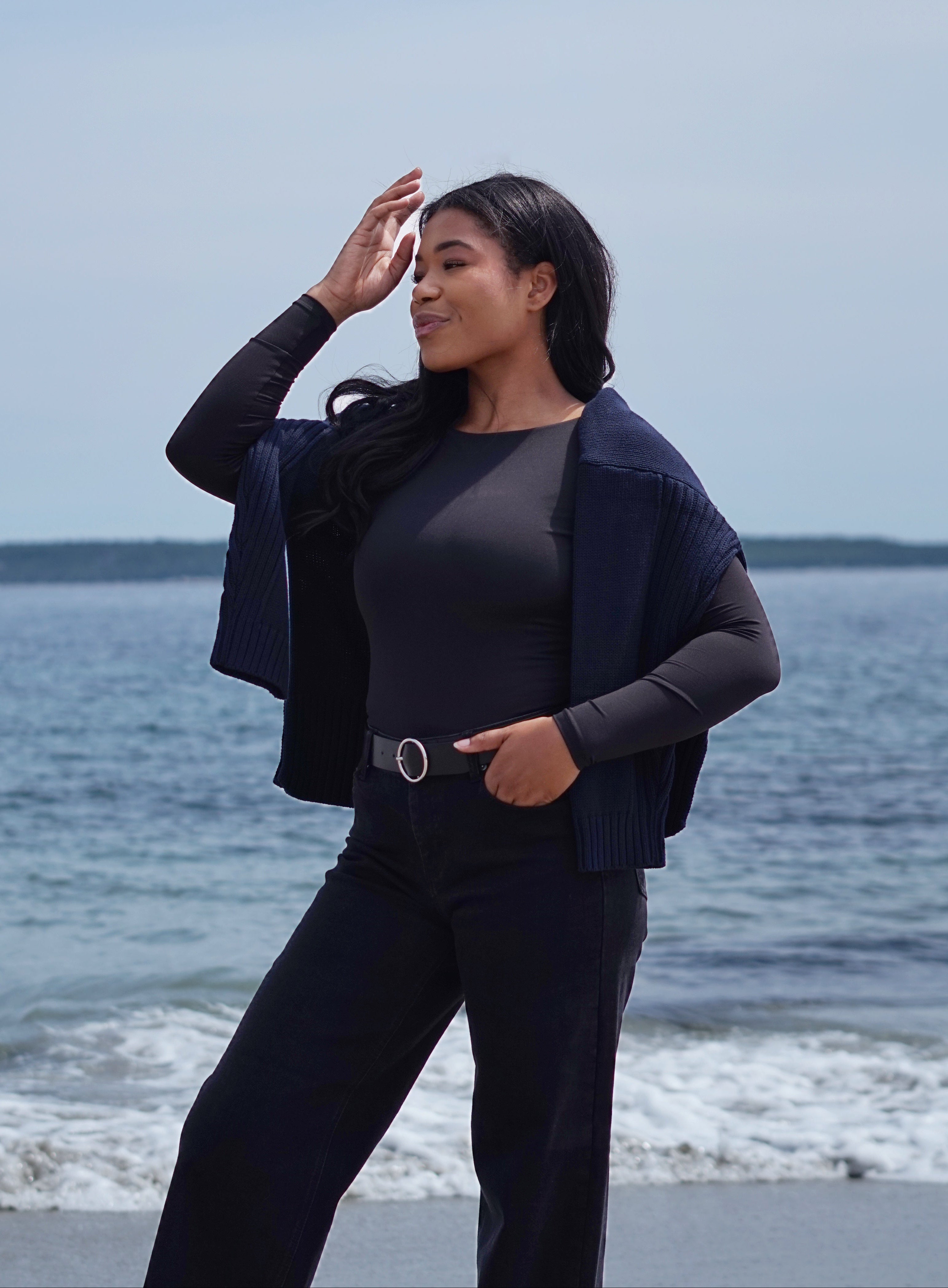 SCULPT SCOOP BACK LONG SLEEVE