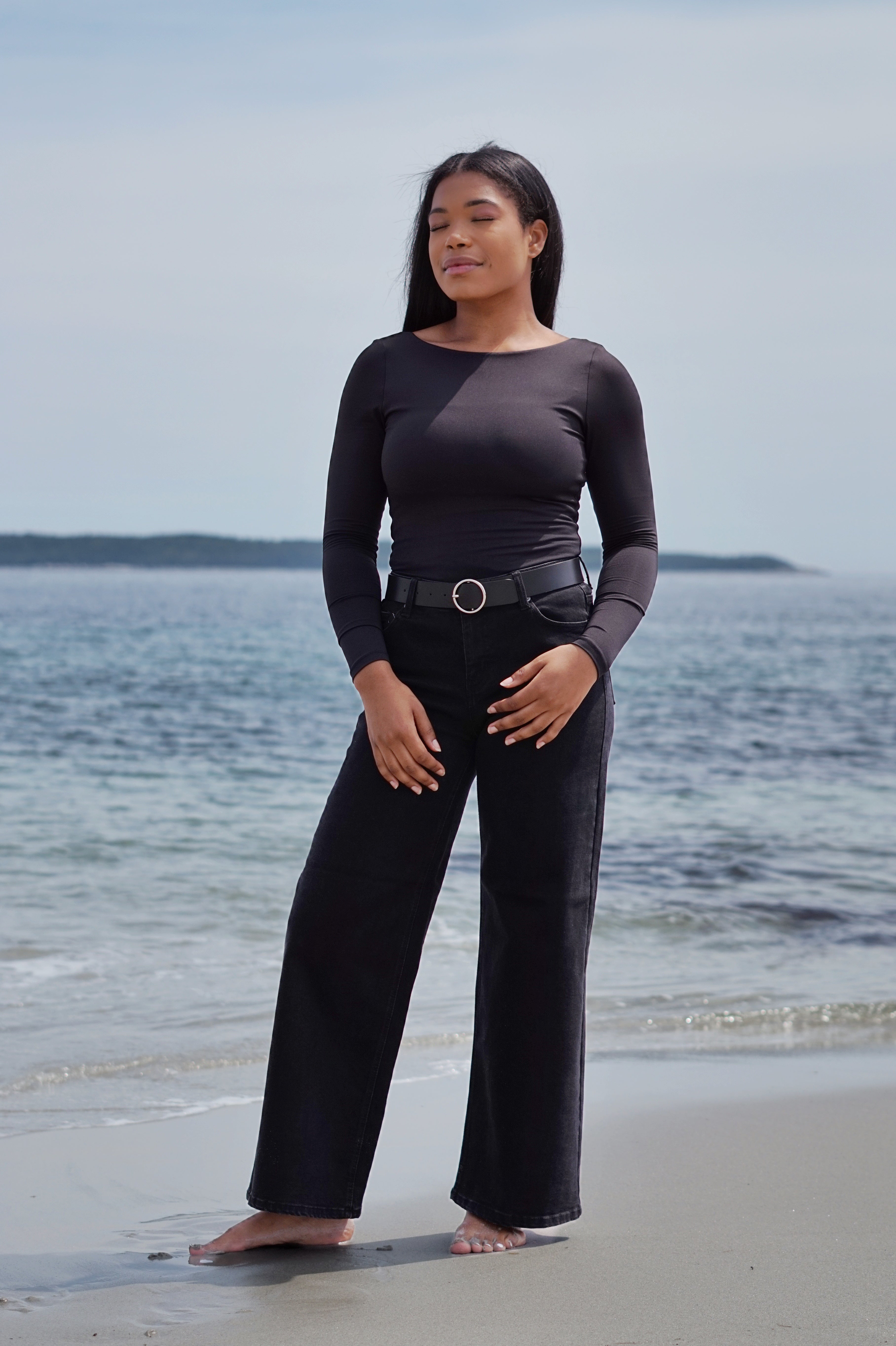 SCULPT SCOOP BACK LONG SLEEVE