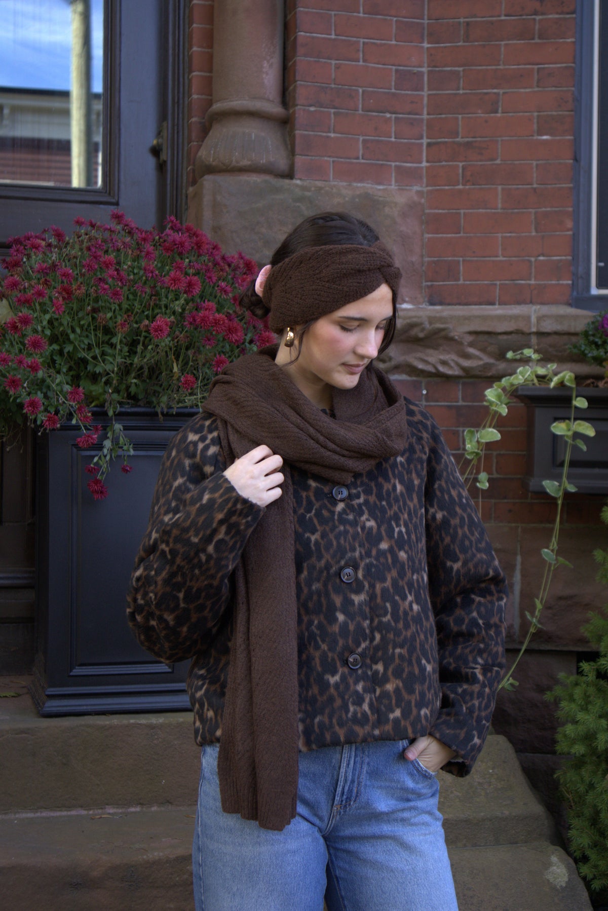 The Briar Cable Headband- Brown